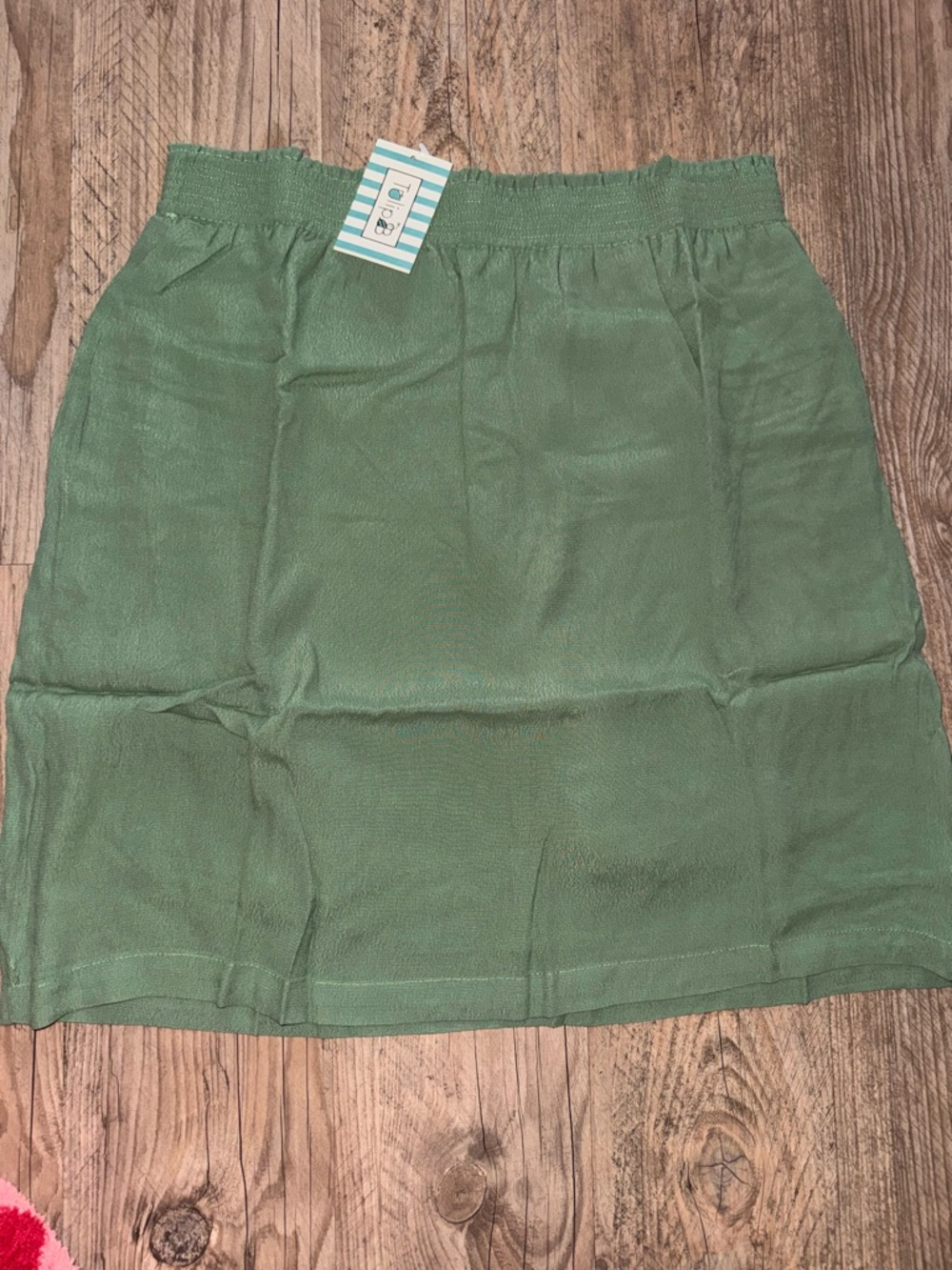 Tulip B Lined Skirt in Sage Green